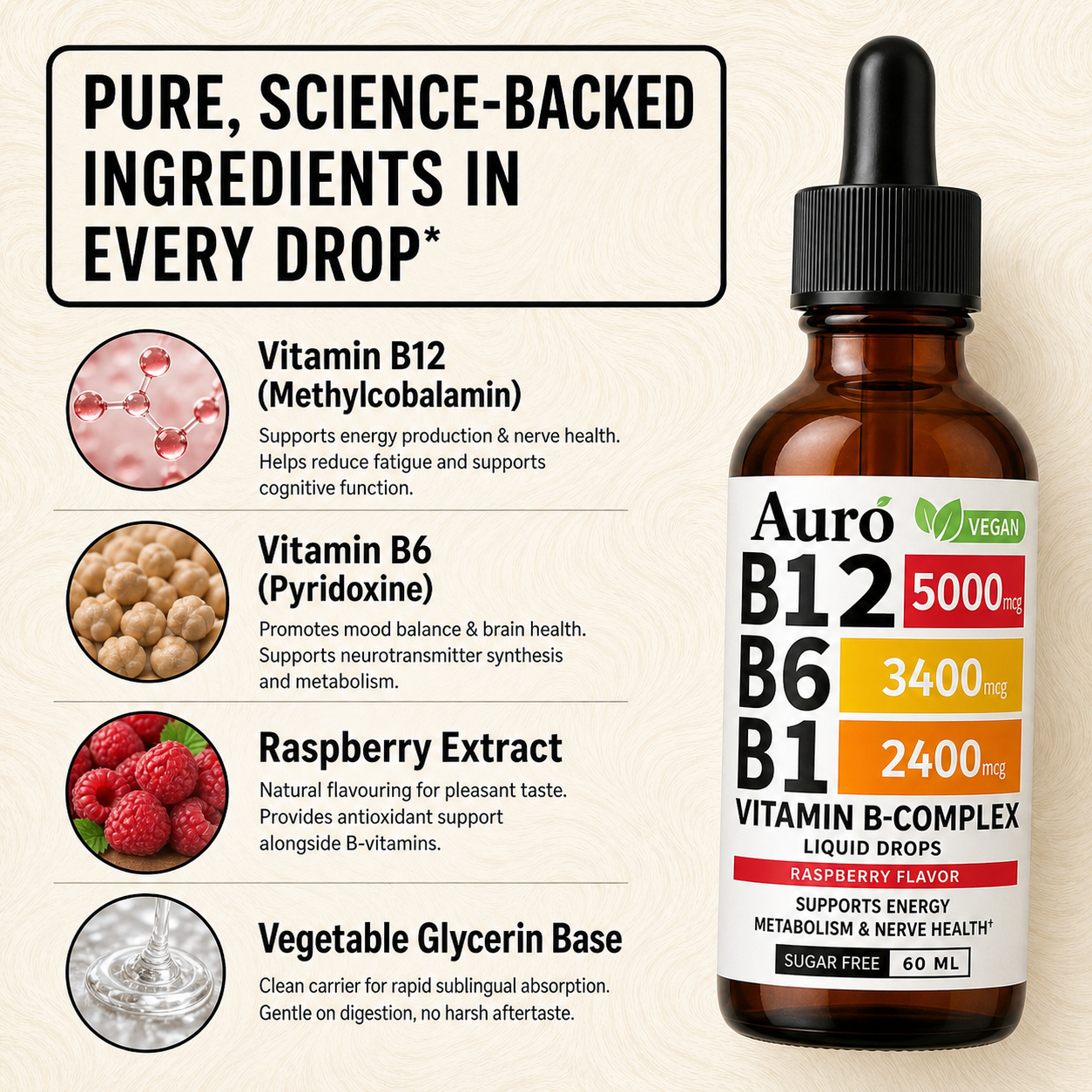 Auro Vitamin B-Complex Liquid Drops